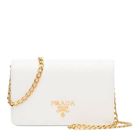 prada clutch gold chain